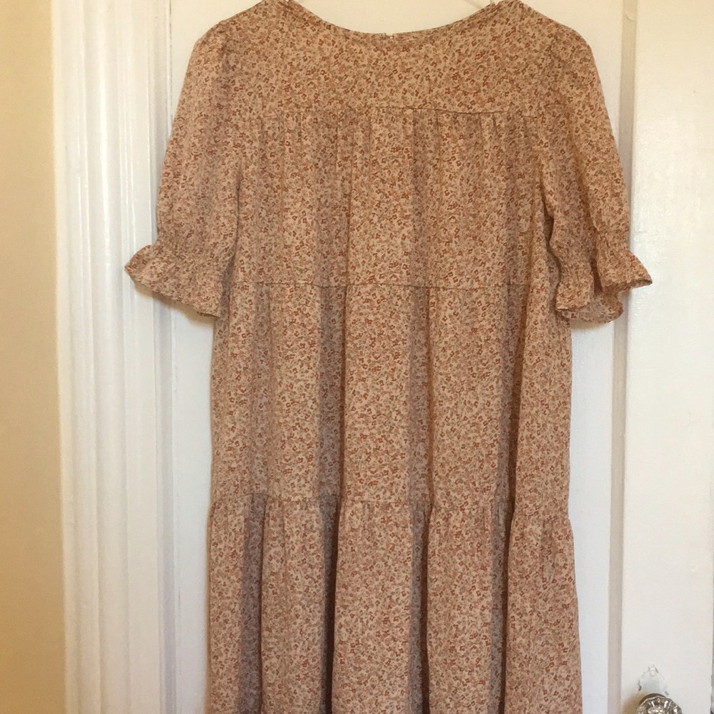 Floral chiffon maternity dress